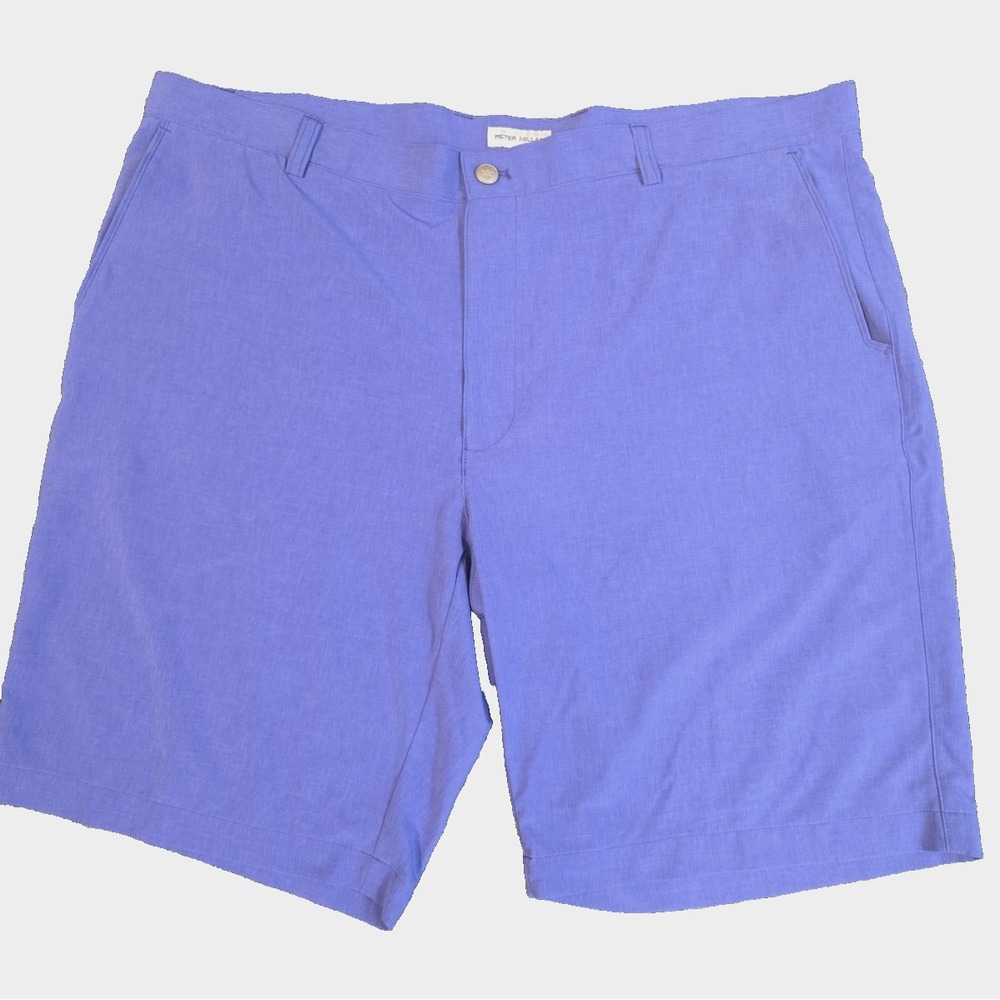 Peter Millar Shorts Mens 42 Blue Performance Golf Stretch Lightweight Torto